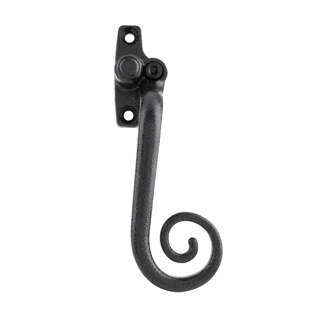 Timber Series Monkey Tail Espag Window Handle - (Hex Locking) - (Right Hand) - Antique Black